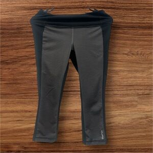 Reebok Black and Gray Performance Leggings